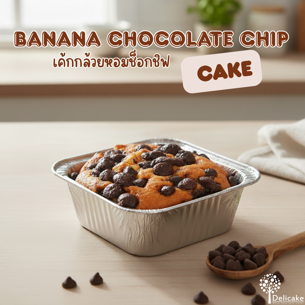 SNACK BOX เมนูแนะนำ : เค้กกล้วยหอมช็อกชิฟ